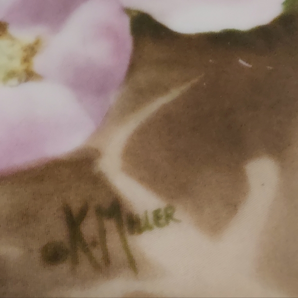 Alberta Wild Rose Sunrise Bone China Collector Plate Provincial Flower Emblem - Picture 5 of 5